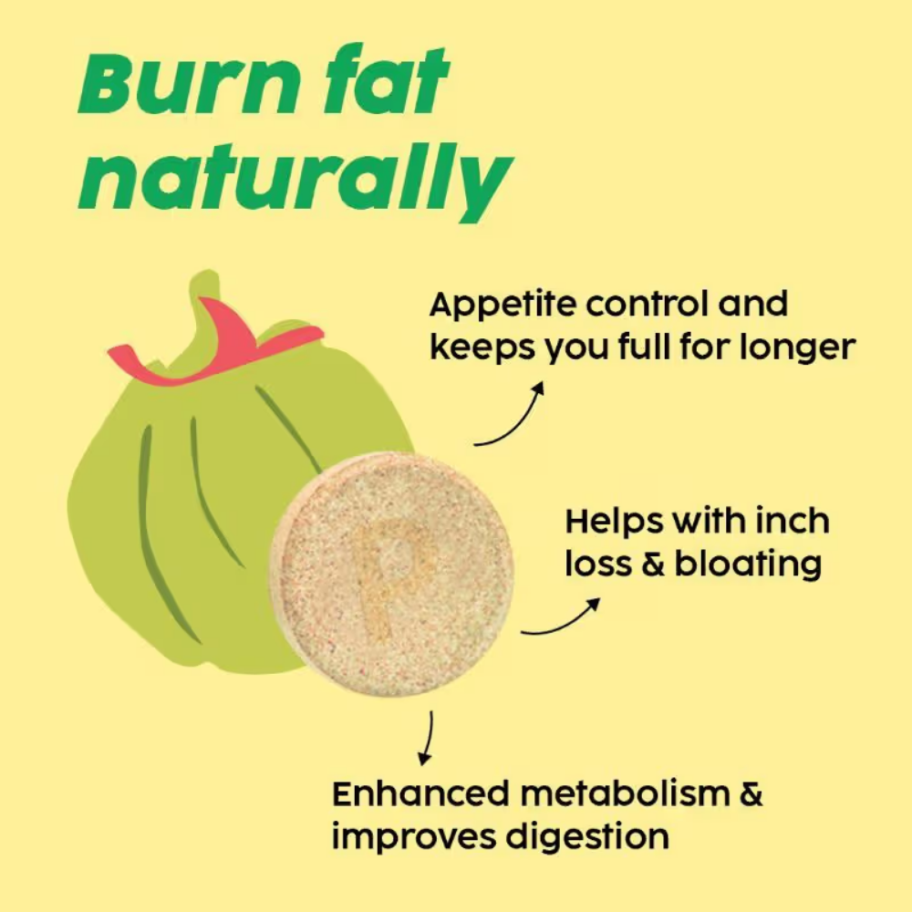 PLIX Garcinia Cambogia Effervescent Tablets Advanced Weight Loss Drink with Ginger and Cinnamon