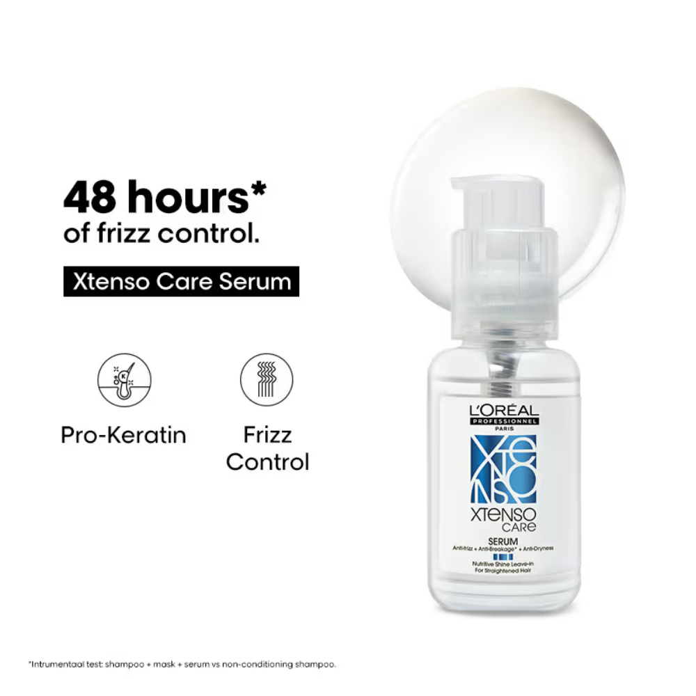 L'Oreal Professionnel Xtenso Care Serum, Frizz-Free Smooth Hair With Pro-Keratin & Incell