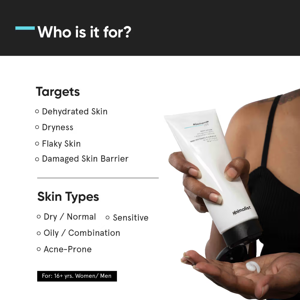 Minimalist 5% Niacinamide Body Lotion With Shea Butter, Glycerine & Betaine