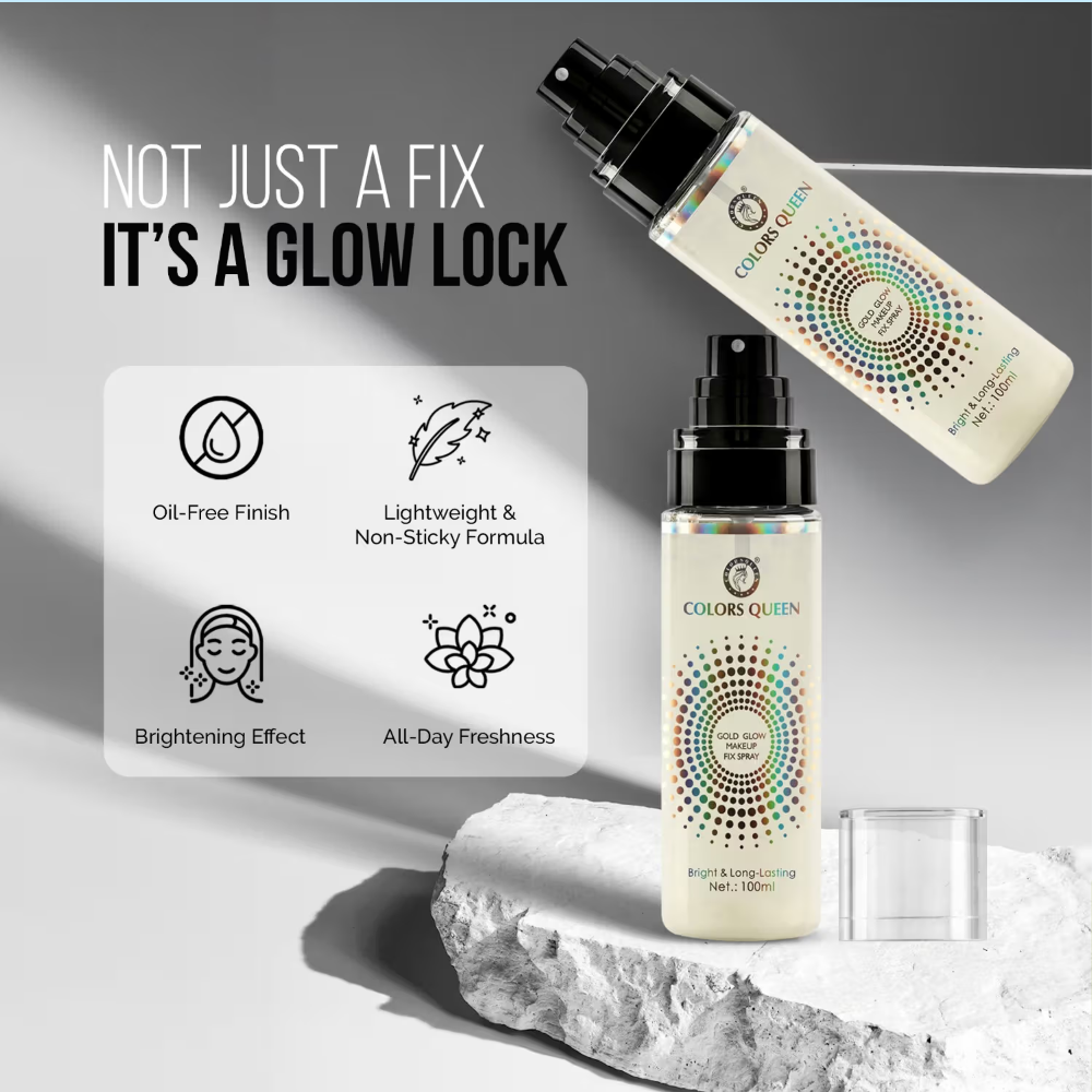 Colors Queen Gold Glow Makeup Fixer Spray