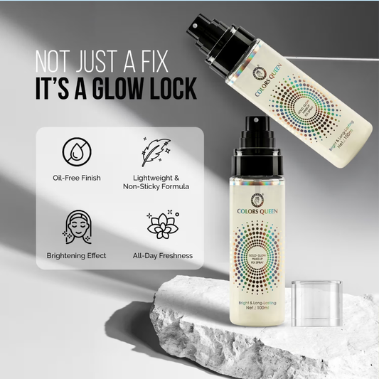 Colors Queen Gold Glow Makeup Fixer Spray