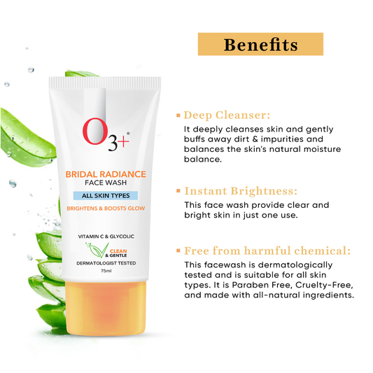 O3+ Bridal Radiance Face Wash