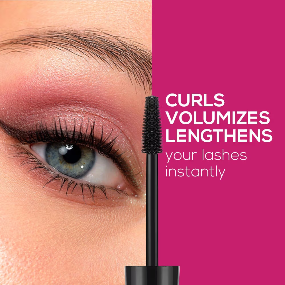 RENEE Power Lash Mascara, Black, Instantly Curls, Lengthens & Volumizes, Long - Lasting Clump