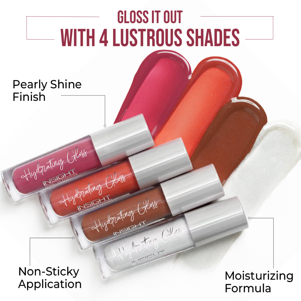 Insight Cosmetics Hydrating Gloss, Non Sticky, Ultra Shiny Lips