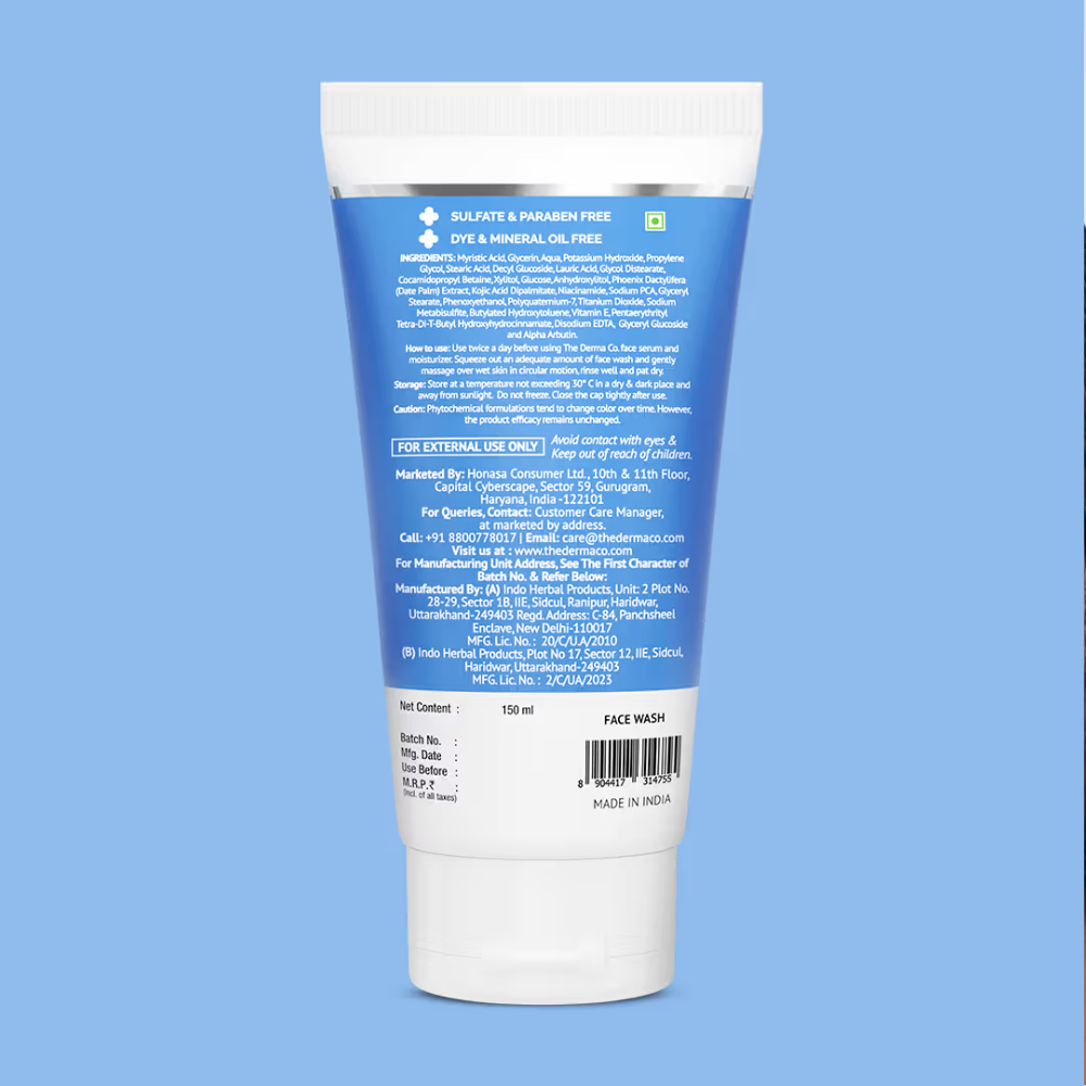 The Derma Co 1% Kojic Acid Face Wash with Niacinamide For Dark Spots & Pigmentation