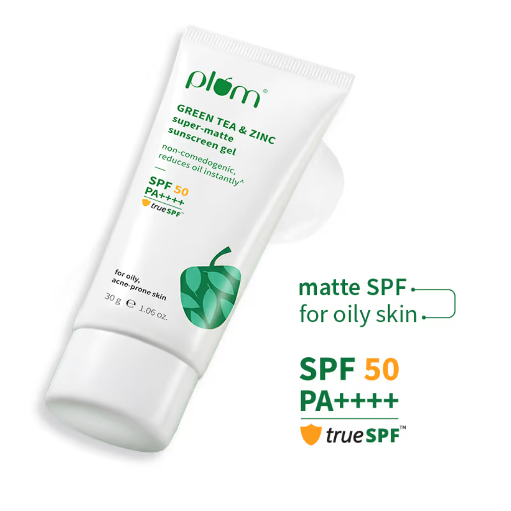 Plum Green Tea & Zinc Super-Matte Sunscreen Gel SPF 50 PA ++++