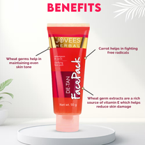Jovees Herbal De-Tan Face Pack For Tan Removal And Skin Revitalization Bright And Glowing Skin