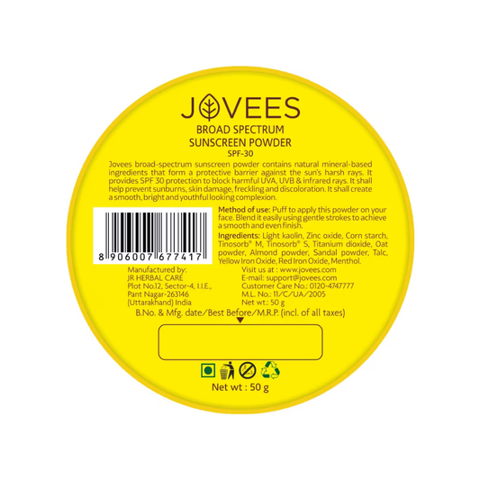 Jovees Herbal Broad Spectrum Sunscreen Powder With SPF 30
