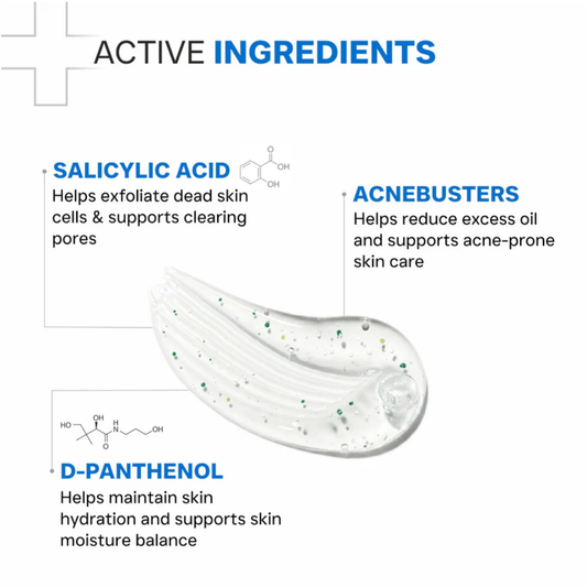 Oily Skin Gentle Face Wash for Excess Oil, Acne & Clogged Pores
