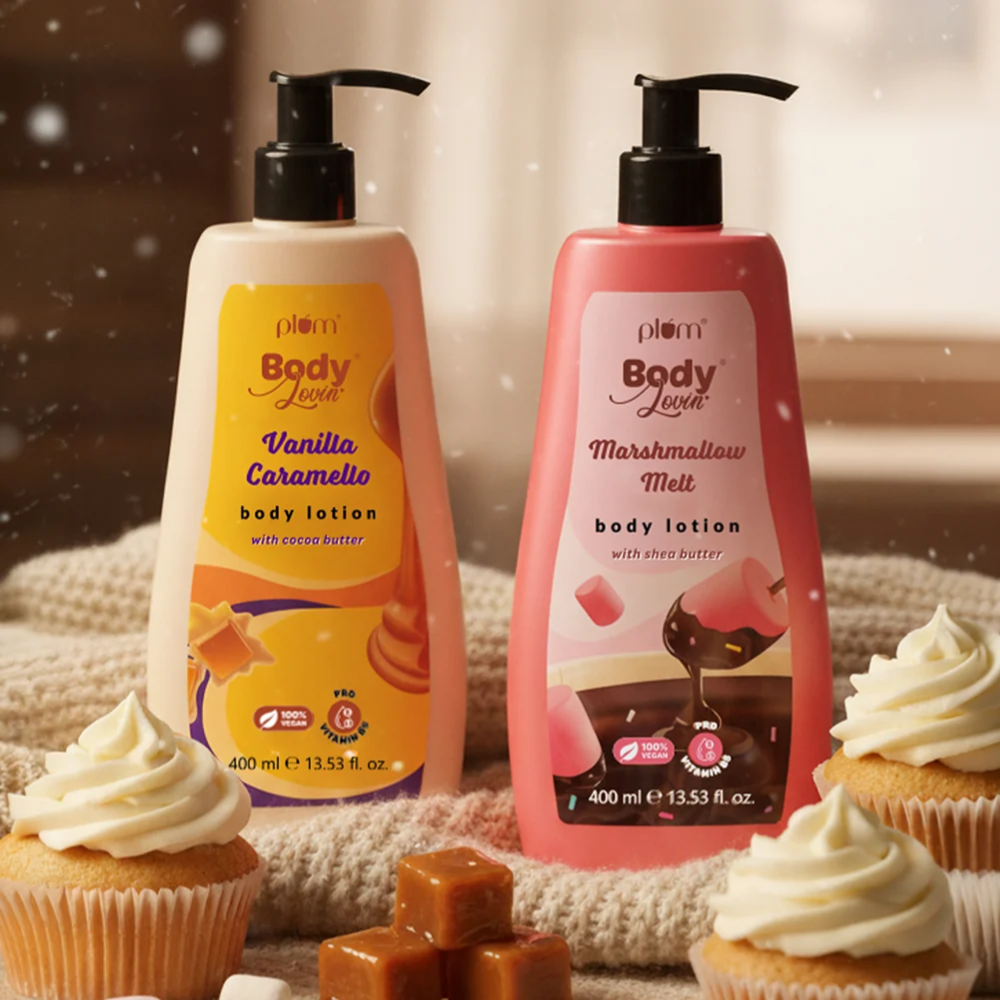 Plum BodyLovin’ Deliciously Moisturising Body Lotion Duo Vanilla Caramello & Marshmallow Melt