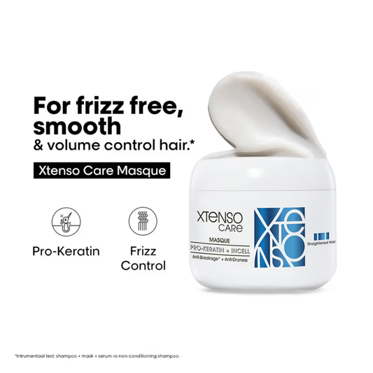 L'Oreal Professionnel Xtenso Care Masque, Frizz-Free Smooth Hair With Pro-Keratin & Incell