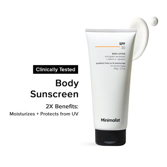 Minimalist SPF 30 Body Lotion With Vitamin E, Gylcerin & Green Tea Extract