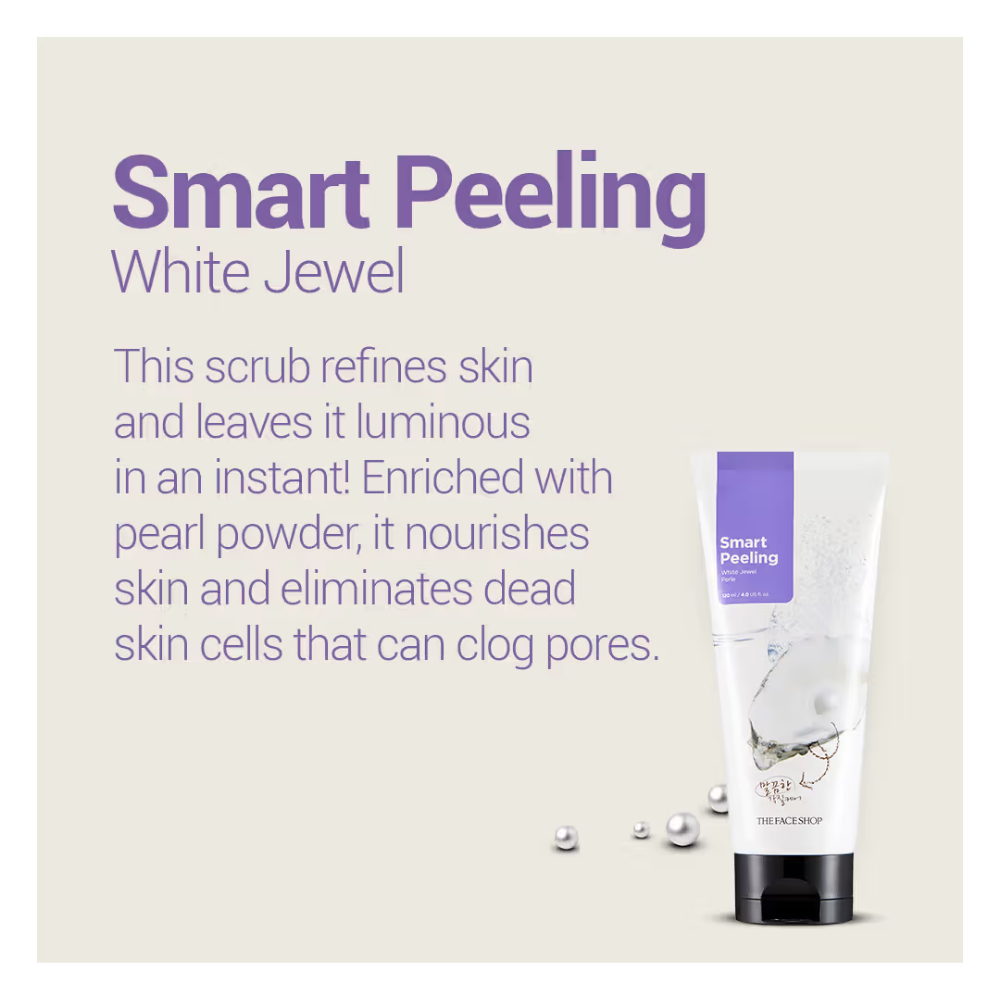 The Face Shop Smart Peeling White Jewel Perle - Brightening For Tan Removal