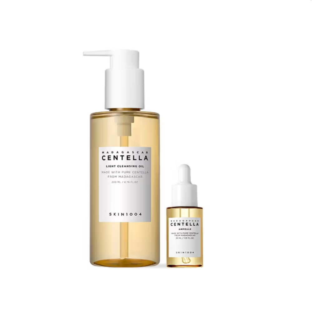 SKIN1004 Madagascar Centella Light Cleansing Oil & Centella Asiatica Facial Serum Combo