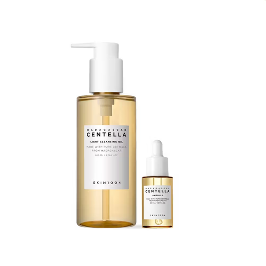 SKIN1004 Madagascar Centella Light Cleansing Oil & Centella Asiatica Facial Serum Combo