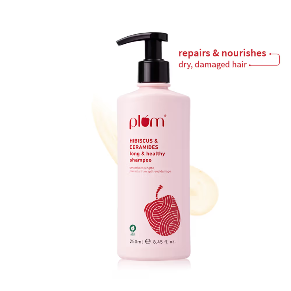 Plum Hibiscus & Ceramides Shampoo For Long- Healthy Hair