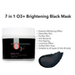O3+ Exfoliating Black Face & Body Mask For Tan Removal & Soft-Smooth Skin - 100% Natural & Vegan