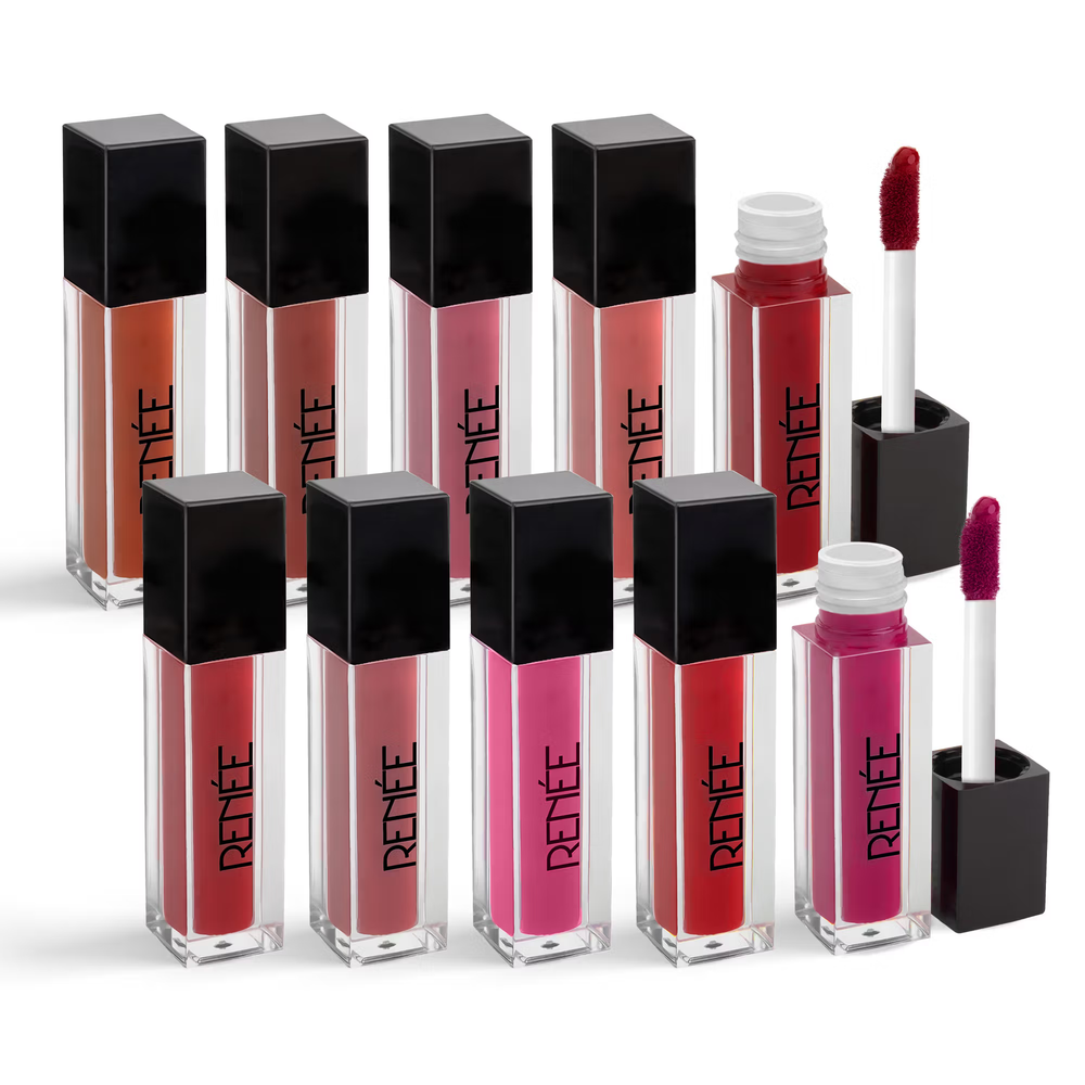 RENEE Stay Forever Matte Liquid Lipstick Gift Set For Women, Waterproof & Smudge-Proof