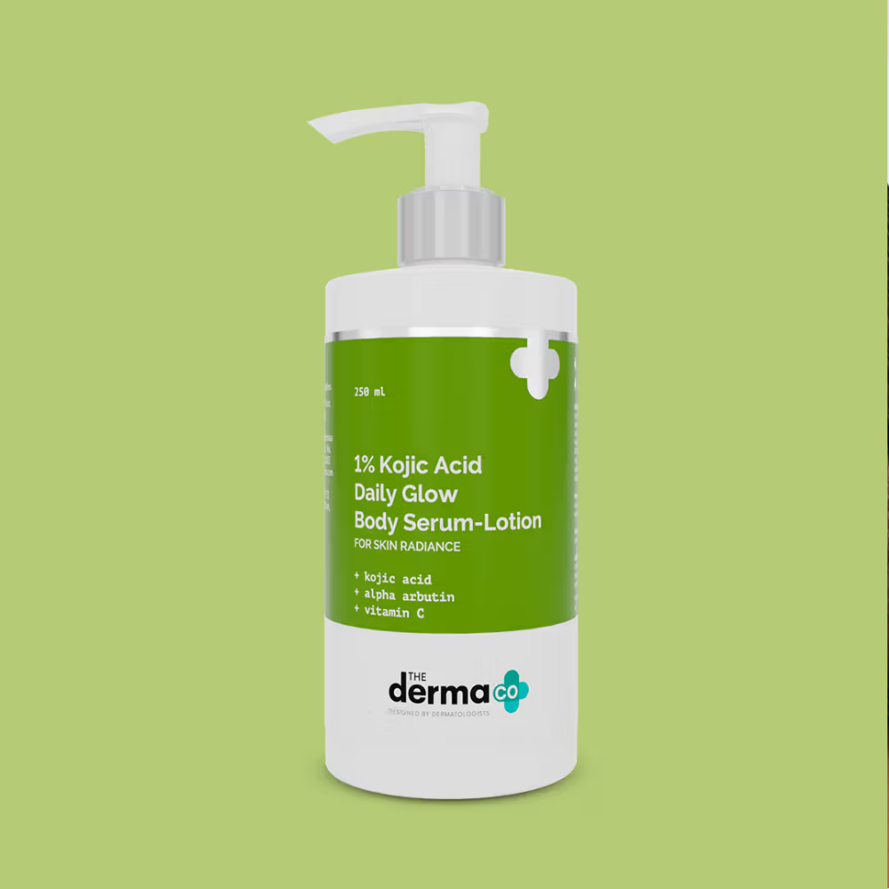 The Derma Co 1% Kojic Acid Body Lotion for Daily Glow and Skin Radiance