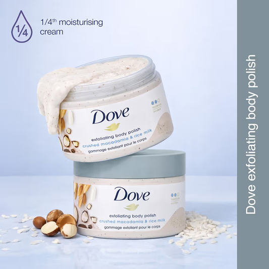 Dove Exfoliating Body Polish - Crushed Macadamia And Rice Milk