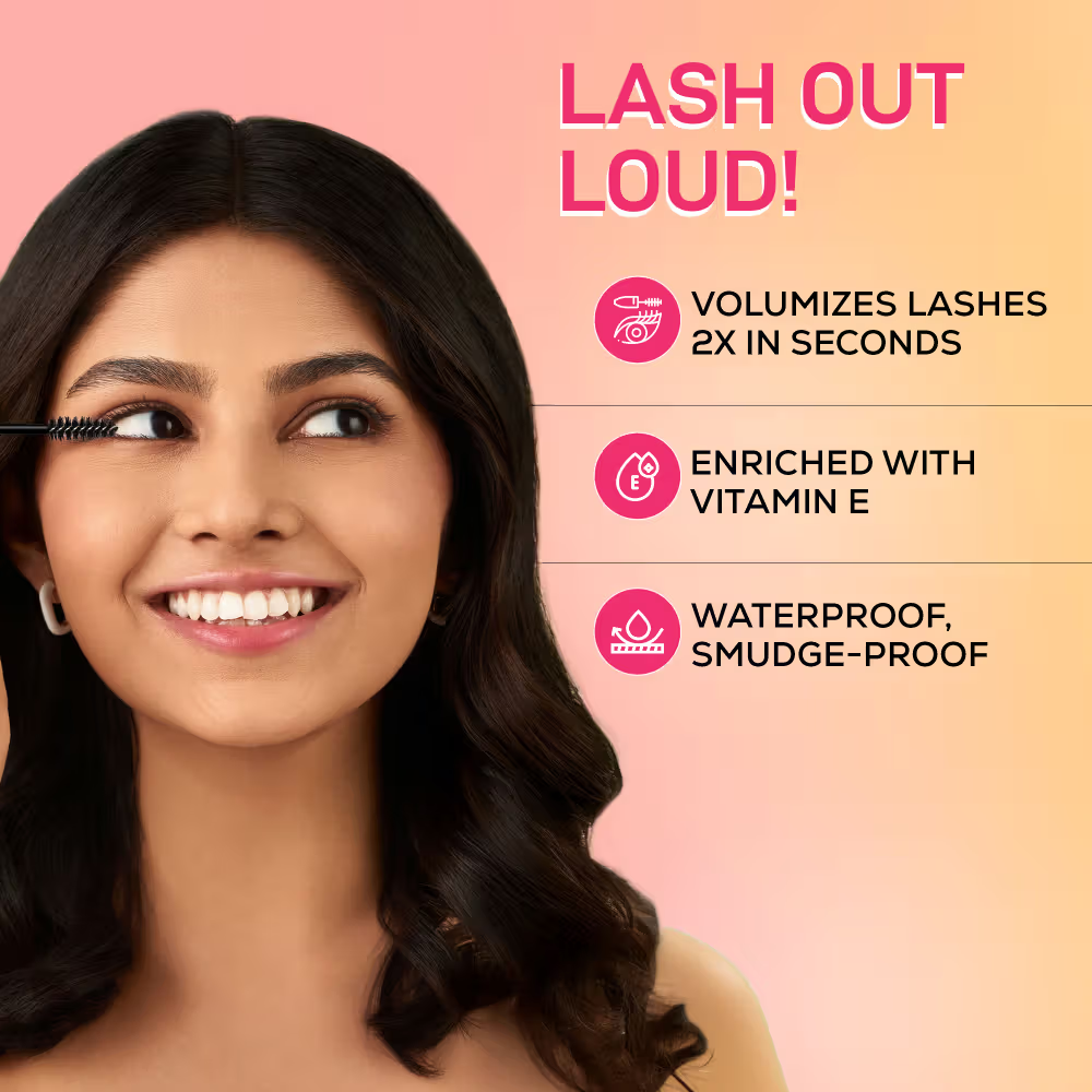 Renee Cosmetics Everyday 2X Instant Volumizing, Lengthening & Waterproof Mascara