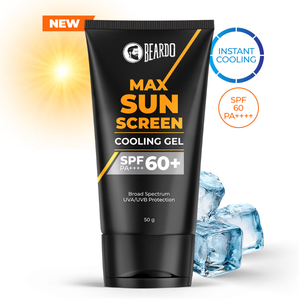 Beardo Max Sunscreen Cooling Gel SPF with SPF 60+ PA++++