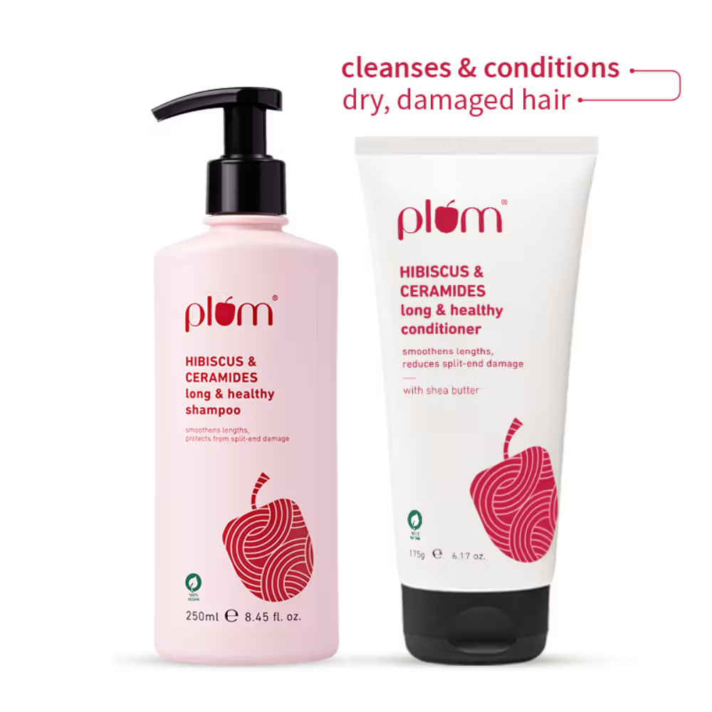Plum Hibsicus & Ceramides Shampoo and Conditioner Duo Combo