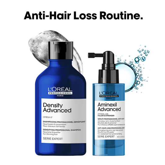 L'Oréal Professionnel Anti-Hair Loss Regime With Density Advanced Shampoo & Aminexil Advanced