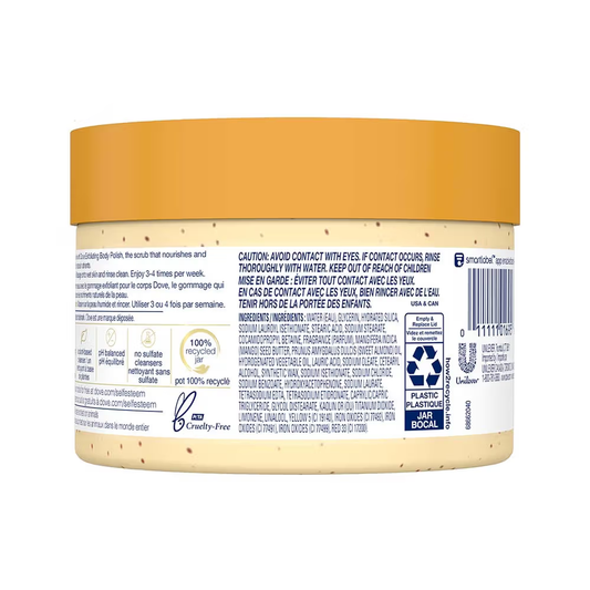 Dove Exfoliating Body Polish Scrub - Crushed Almond And Mango Butter