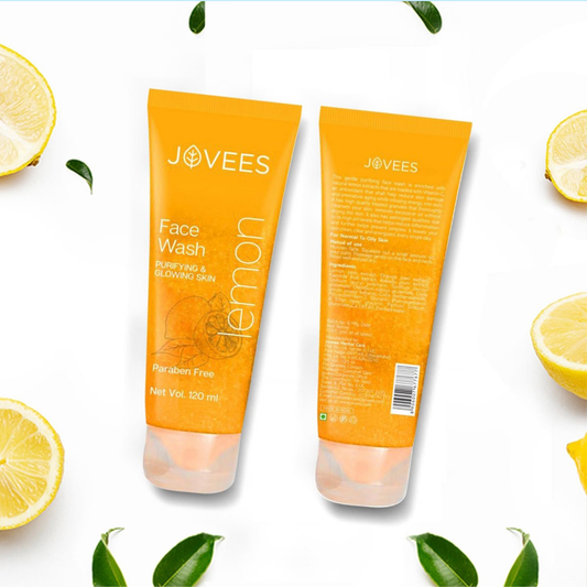Jovees Herbal Lemon Face Wash with Lemon, Orange Peel & Kakadu Plum Extract