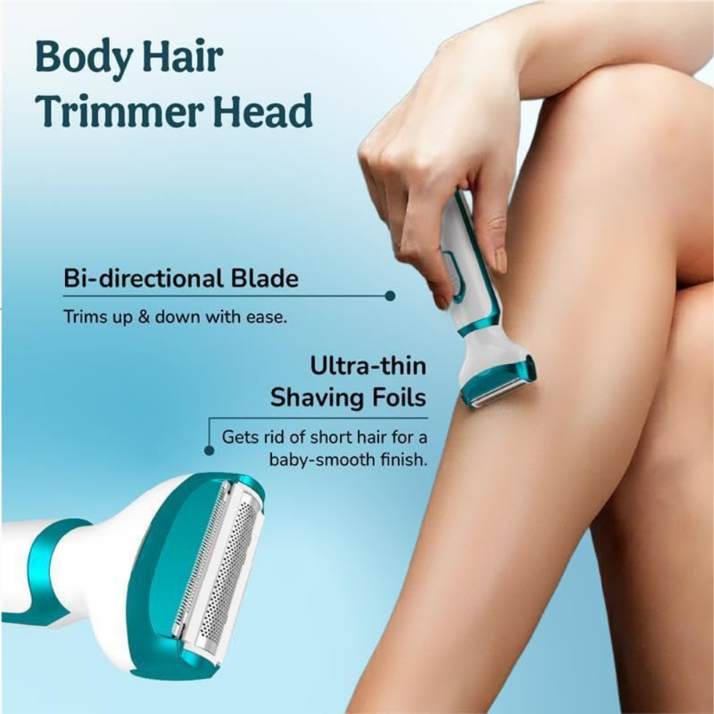 Caresmith Bloom 4 in 1 Face & Body Hair Trimmer for Women