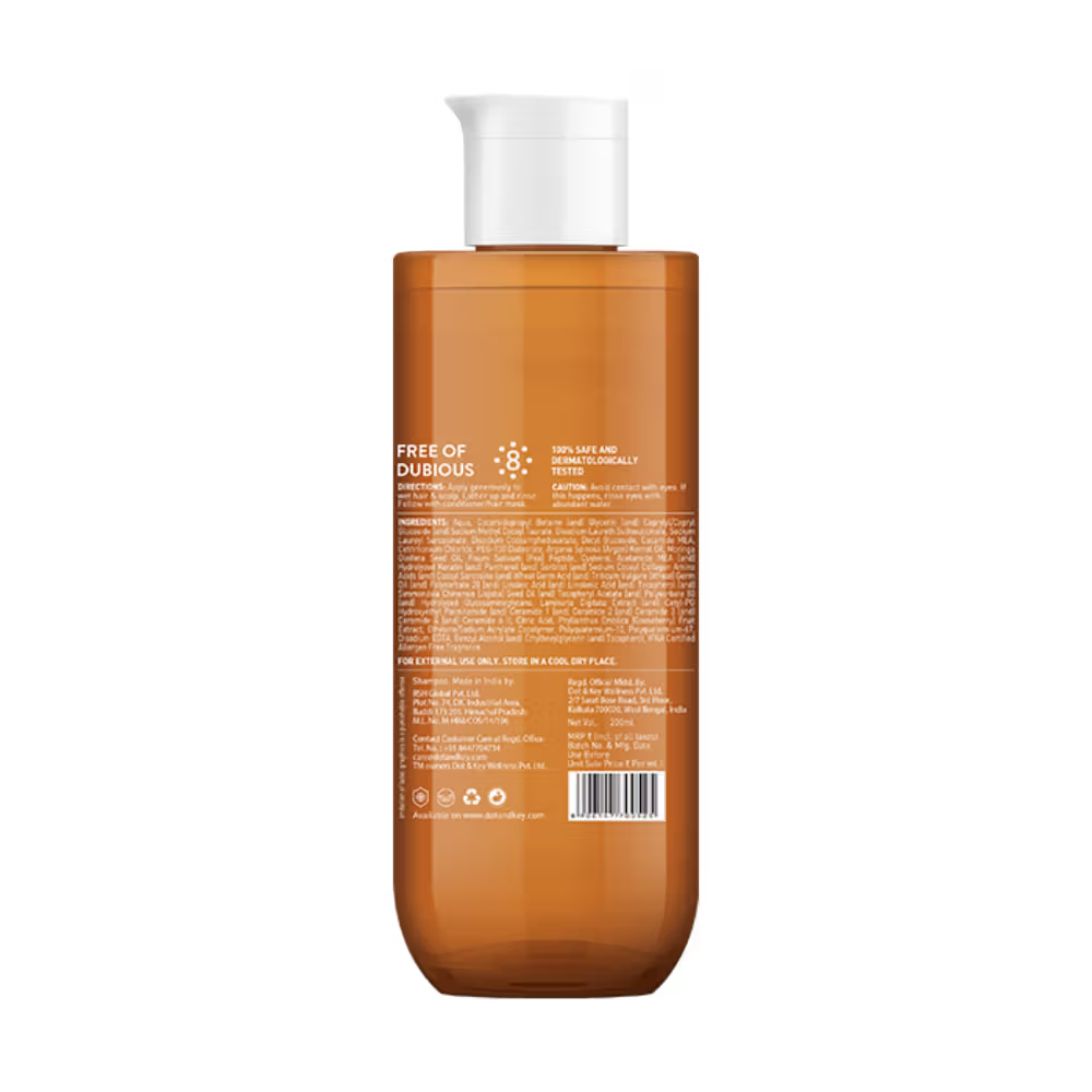 Dot & Key Moringa & Argan Hairfall Control Shampoo, With Pea Peptide & Cysteine, Sulphate-Free