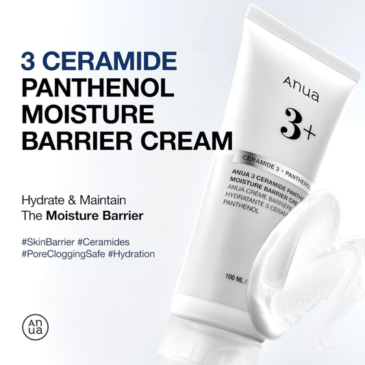 Anua 3 Ceramide Panthenol Moisture Barrier Cream with Hyaluronic Acid, Barrier Care & 48H Hydration