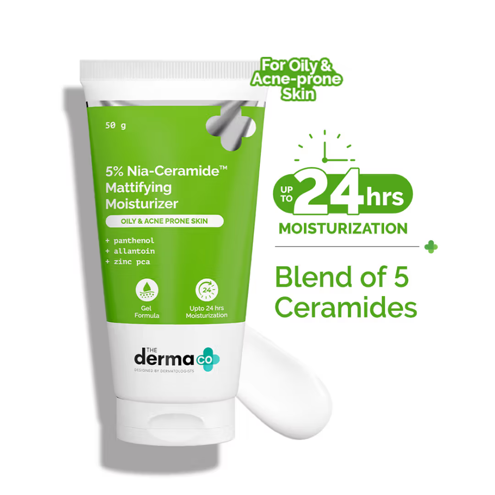 The Derma Co 5% Nia-Ceramide Mattifying Moisturizer