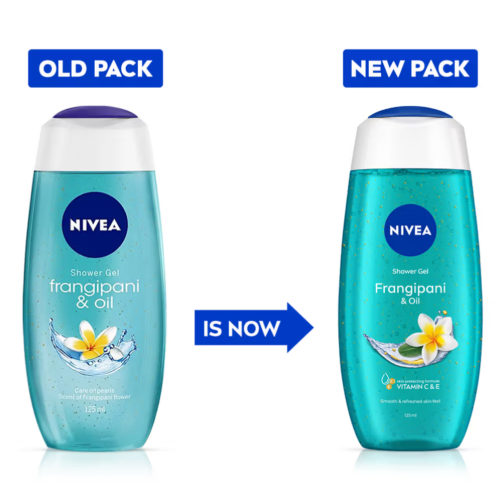 NIVEA Frangipani & care oil Body wash for long-lasting freshness