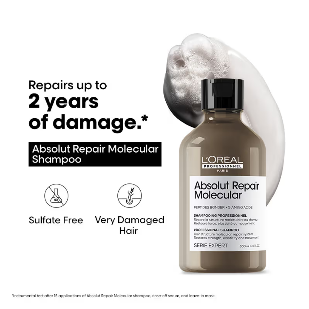 L'Oréal Professionnel Absolut Repair Molecular Sulfate-Free Deep Repair Shampoo