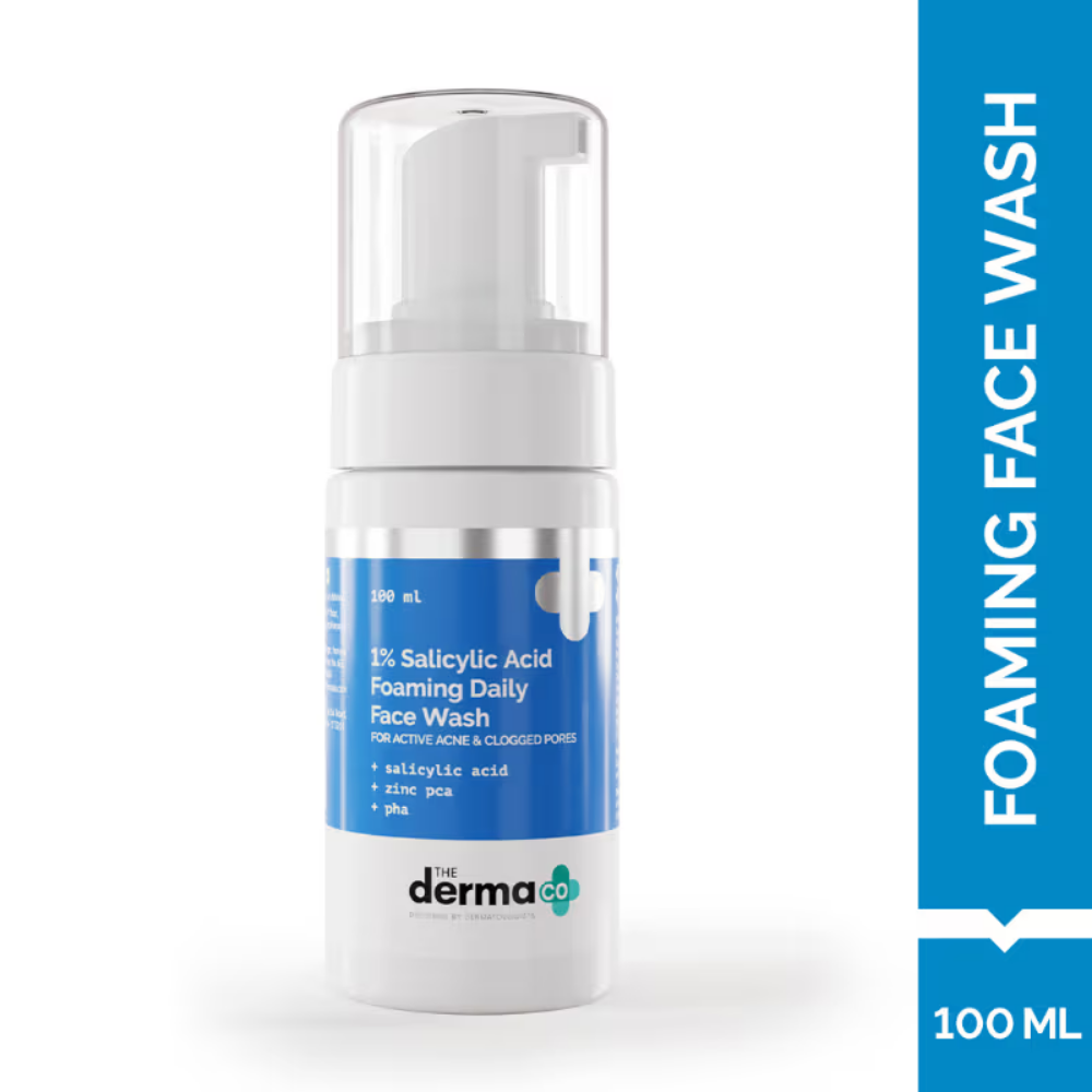 The Derma Co 1% Salicylic Acid Foaming Daily Face Wash