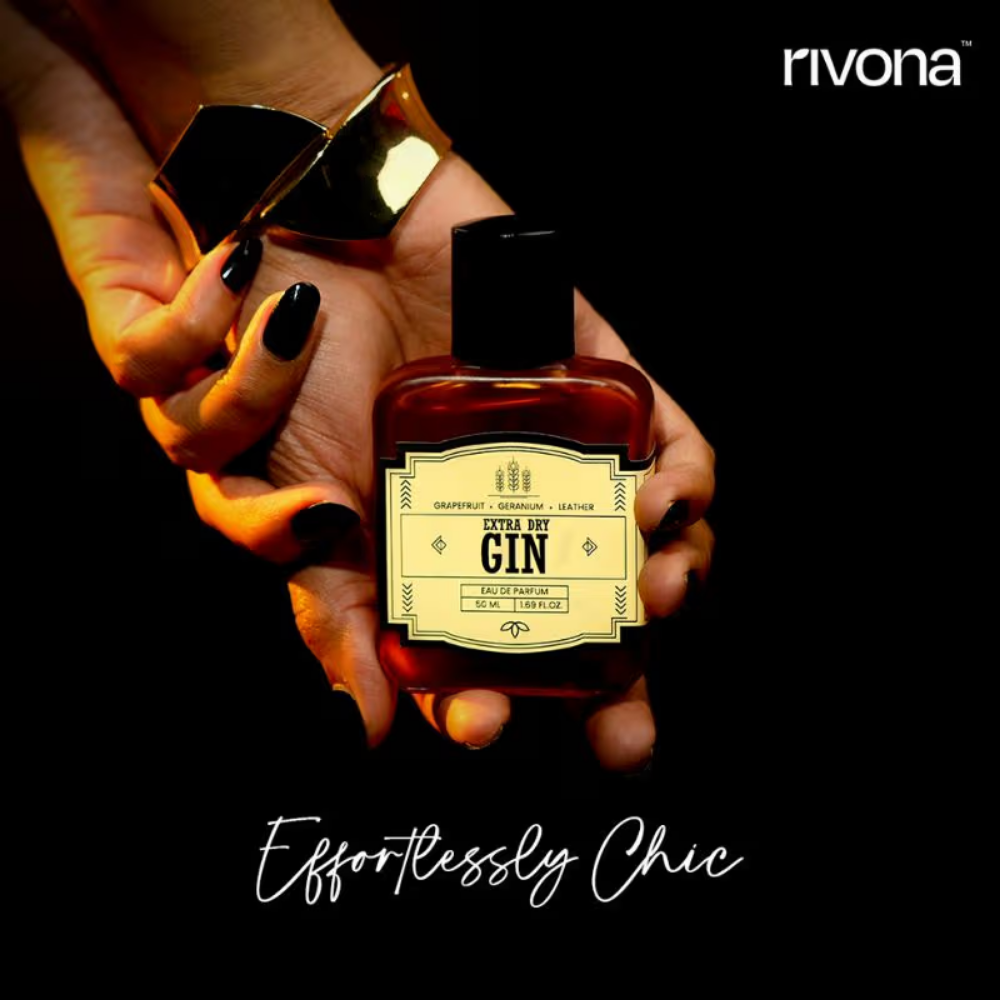 Rivona Naturals Extra Dry Gin Eau De Parfum For Long Lasting Everyday Fragrance