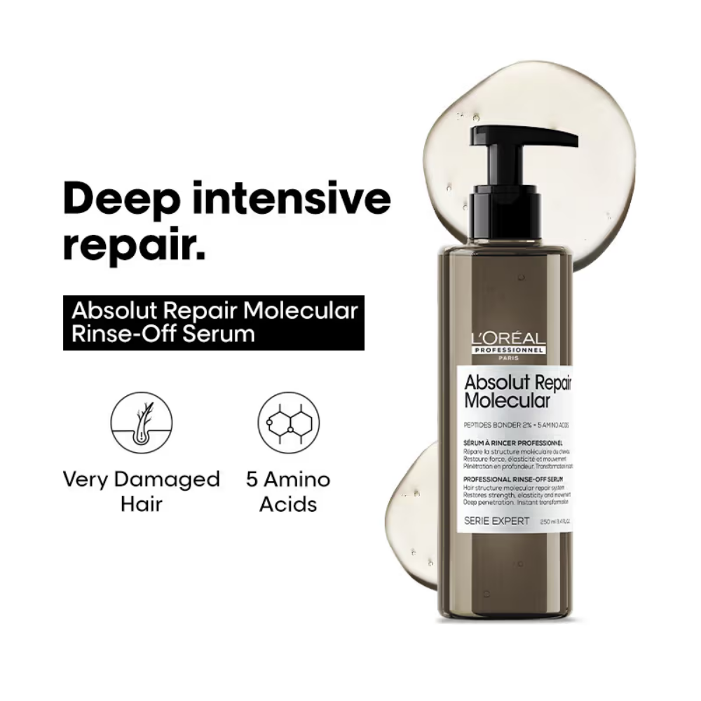 L'Oréal Professionnel Absolut Repair Molecular Deep Repair Rinse-Off Serum For Very Damaged Hair