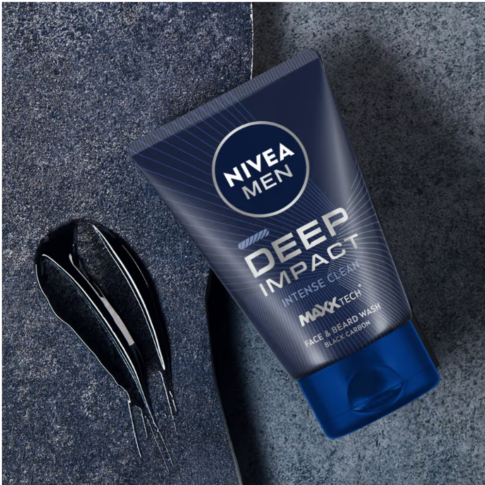 NIVEA Men Deep Impact Intense Clean Face Wash