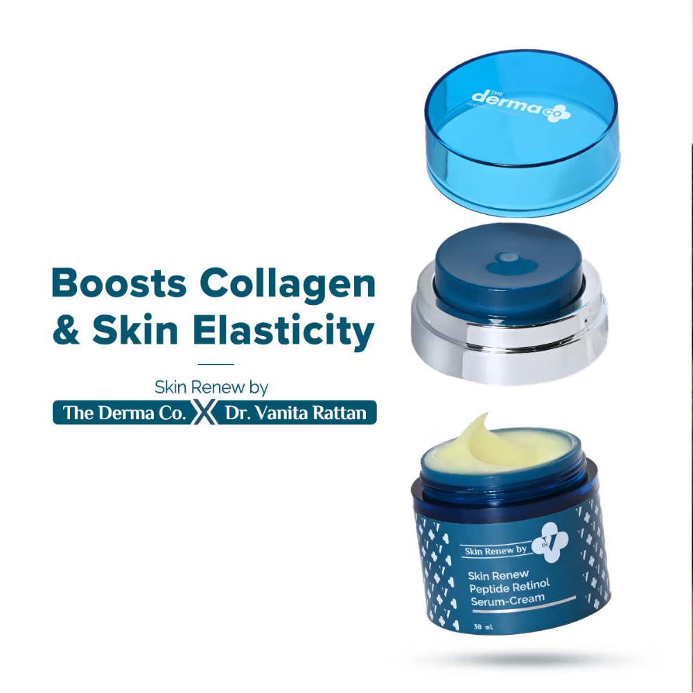 The Derma Co X Dr. V Skin Renew Peptide Retinol Serum Cream