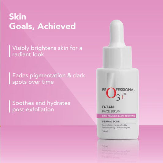 O3+ Dtan Face Serum With Niacinamide For Tan Removal, Glow & Brightening De-Tan