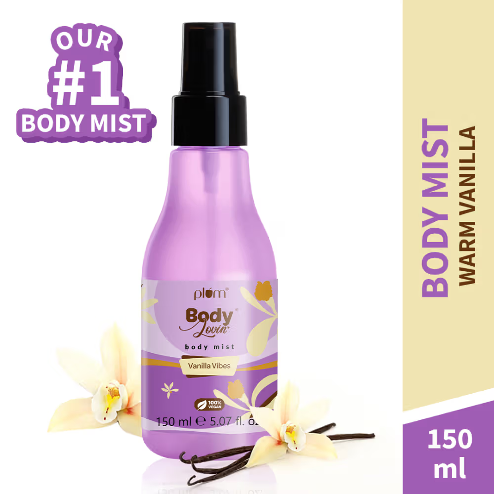 Plum Body Lovin Vanilla Vibes Body Mist For A Long Lasting Vanilla Fragrance