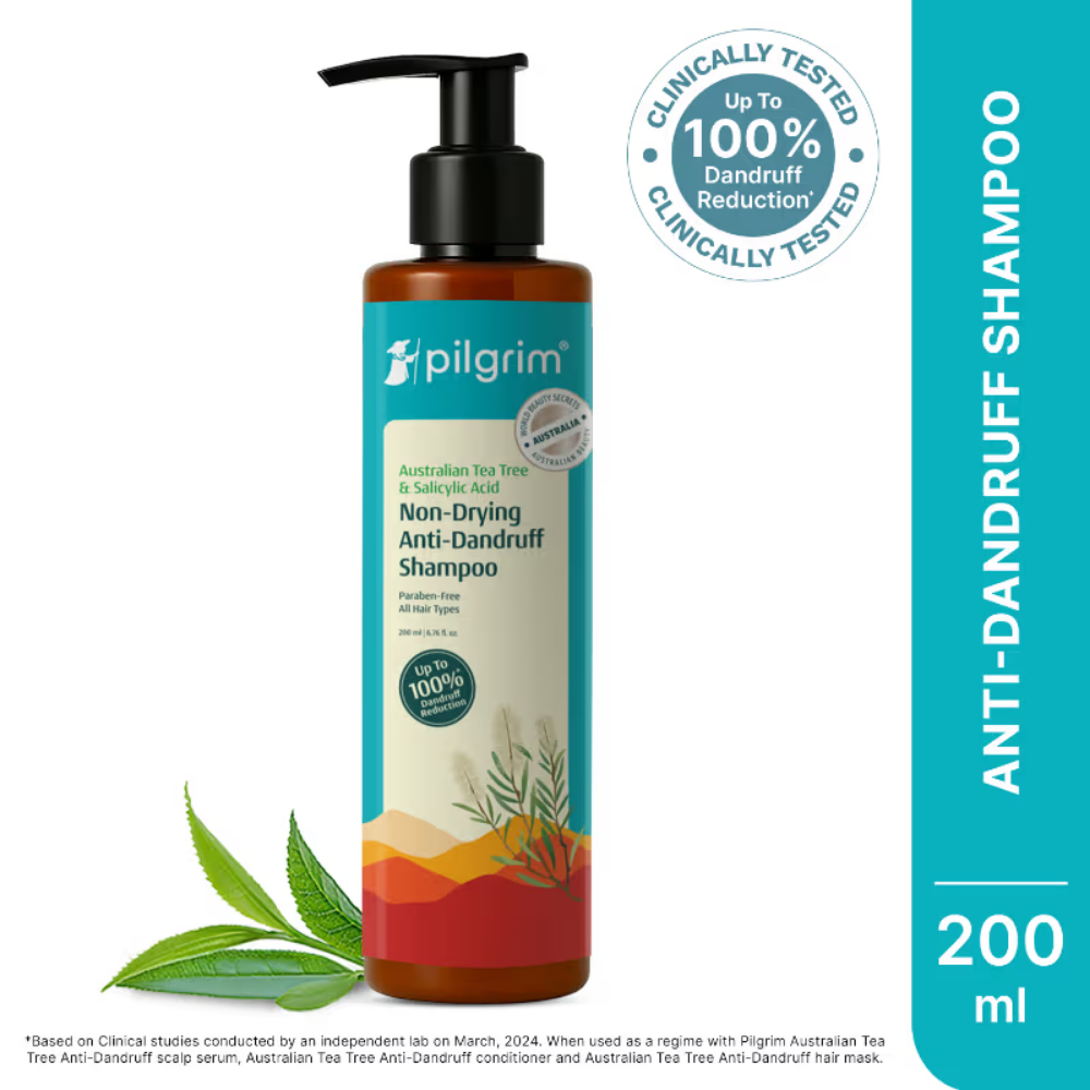 Pilgrim Australian Tea Tree Non-Drying Anti-Dandruff Shampoo For Prevents Dandruff Recurrence