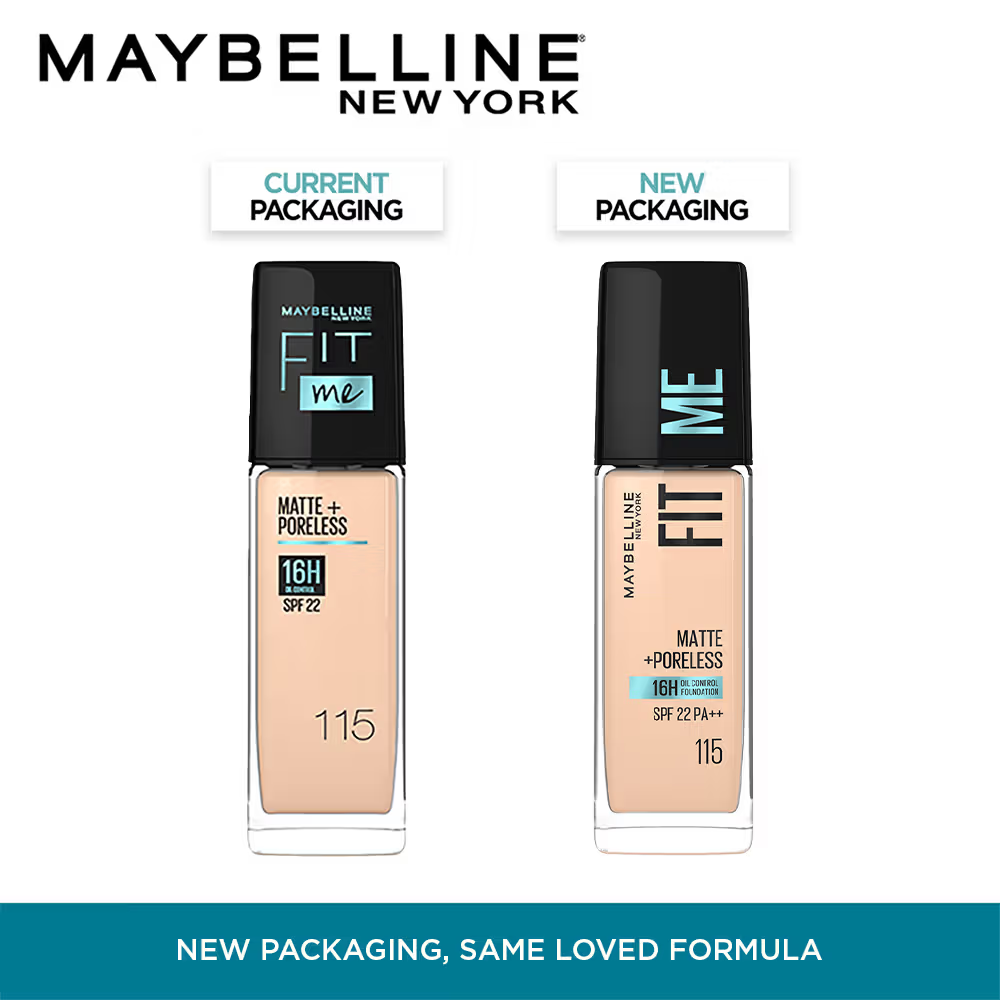 Maybelline New York Fit Me Matte+Poreless 16H Oil Control Foundation With SPF 22