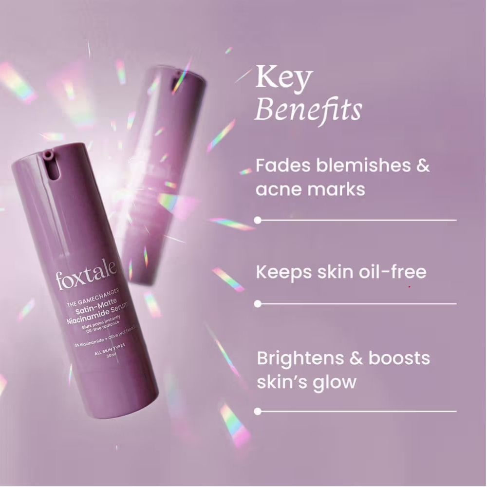 Foxtale 5% Niacinamide Serum | Fades Blemishes, Brightens Skin | Beginner-Friendly Formula
