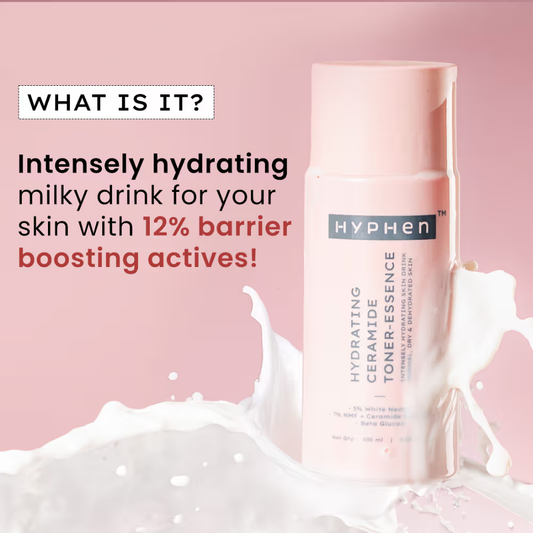 Hyphen 7% Ceramides-NMF Face Toner Essence | 5% Glass Skin Blend with Rice Water