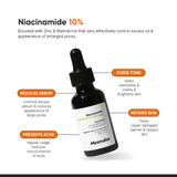 Minimalist 10% Niacinamide Face Serum With Matmarine + Zinc For Reducing Oil & Blemishes