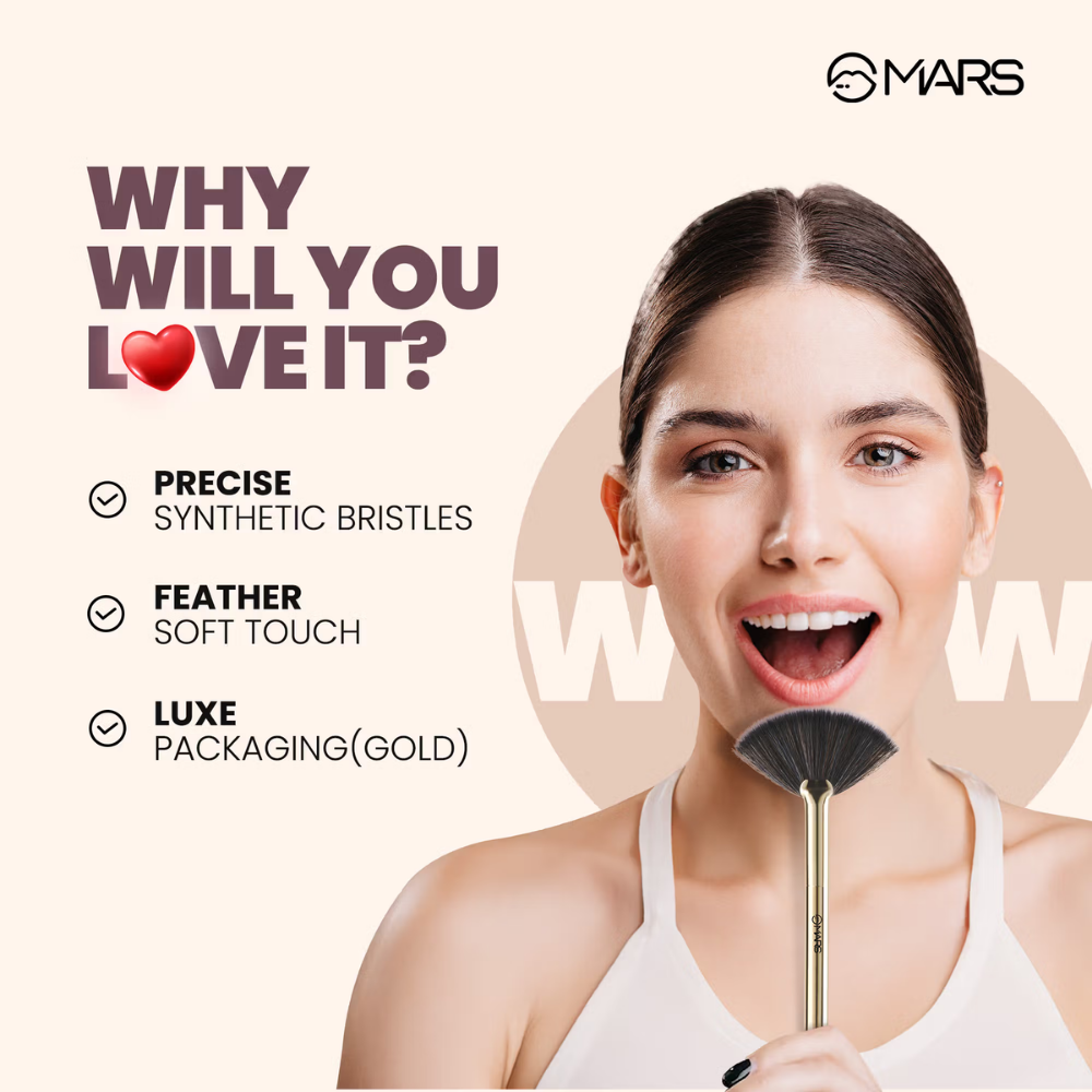 MARS Professional Fan Highlighting Brush