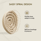 Ikonic Me Eco Spiral Travel Brush IKM- 2109 - Sand Beige